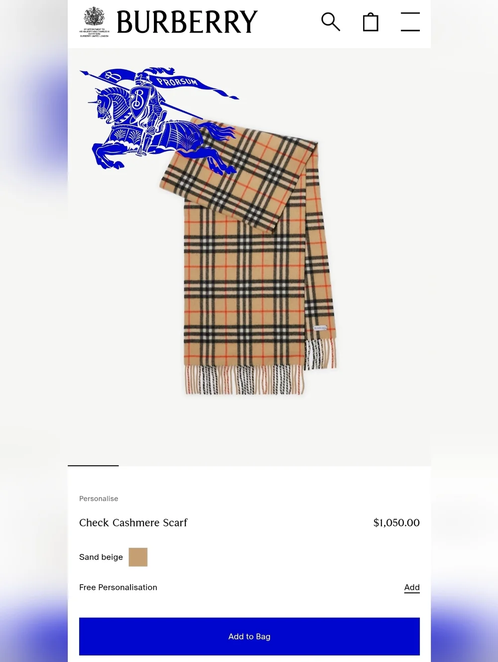🤎 Burberry Novacheck Scarf 🤎
